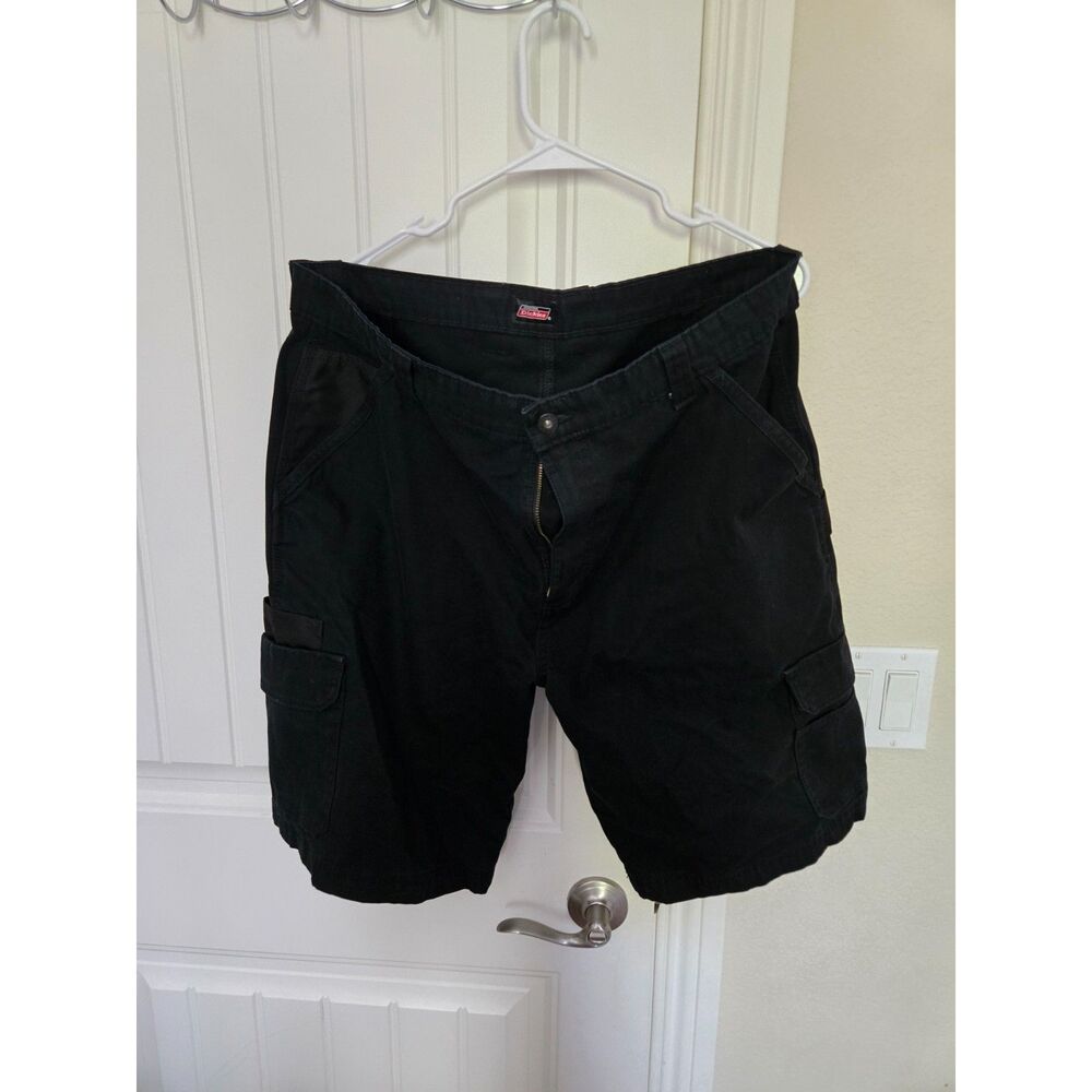 Dickies Men’s W36 Black Cargo Shorts Workwear Utility Carpenter Pocket Shorts